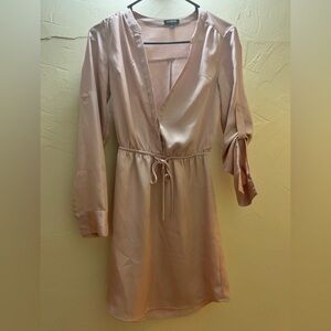 EXPRESS silk, light pink/rose gold dress